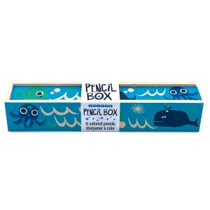 Wooden Pencil Box Set - Ocean Friends