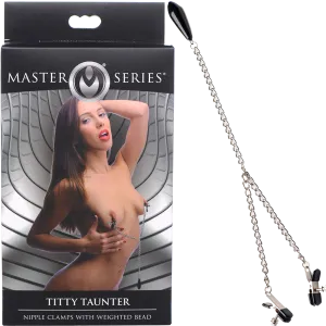 Xr Brands Titty Taunter Nipple Clamps With Weighted Bead