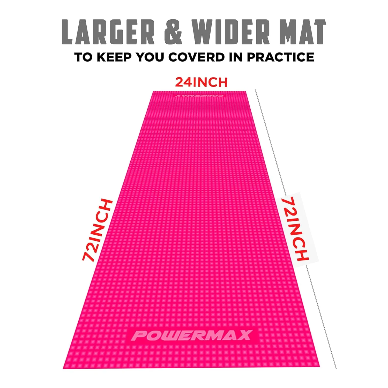 YE4-1.2-PK 4mm Thick Premium Exercise Yoga Mat for Gym Workout [Ultra-Dense Cushioning | Tear Resistance & Water Proof] Eco-Friendly Non-Slip Yoga Mat for Gym and Any General Fitness