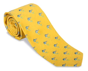 Yellow Marlins Necktie - F3121